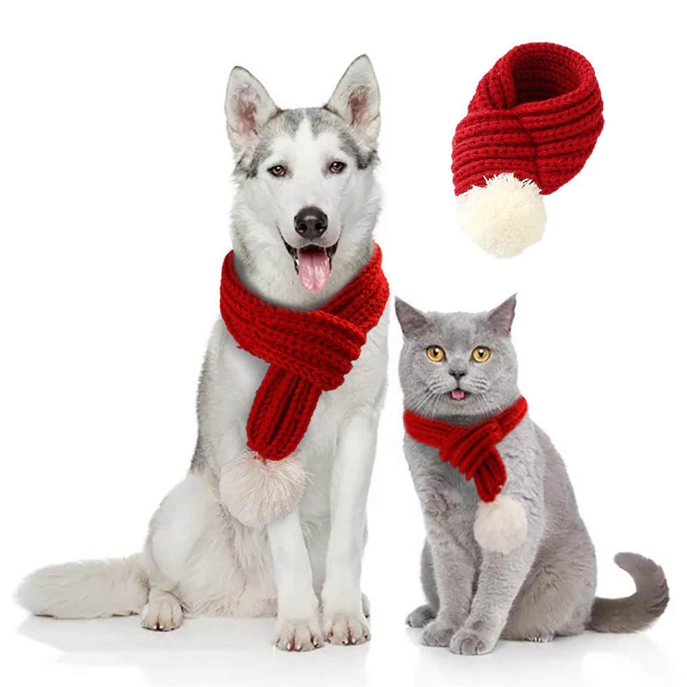 Christmas Wooly Pet Scarf