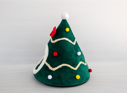 Christmas Hat Cushioned Pet Nest